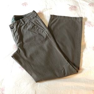 Eddie Bauer Olive Green Shaw Fit Cotton Pants- 14